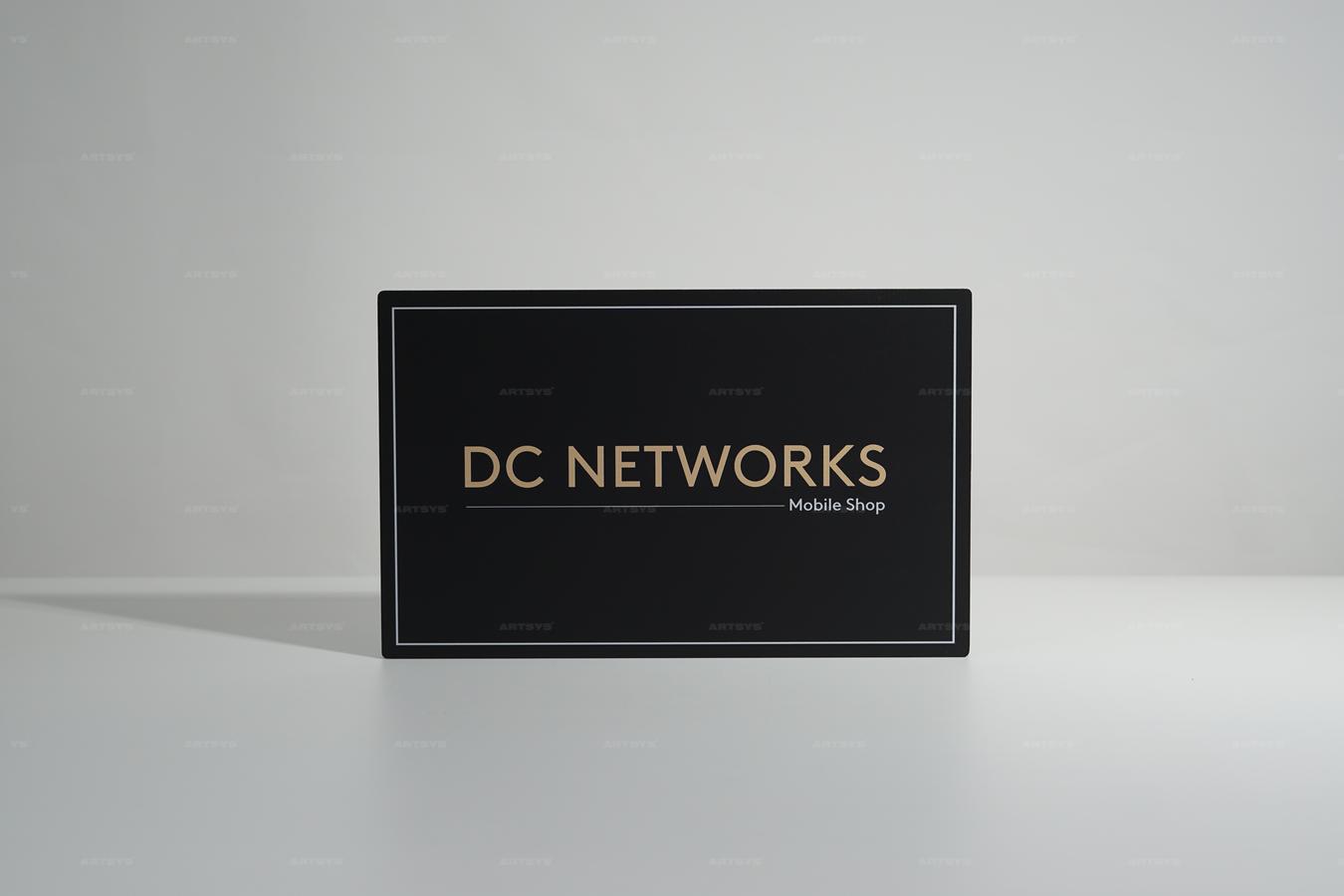 아트시스의 모바일 샵 DC NETWORKS 고급스러운 블랙 아크릴 간판